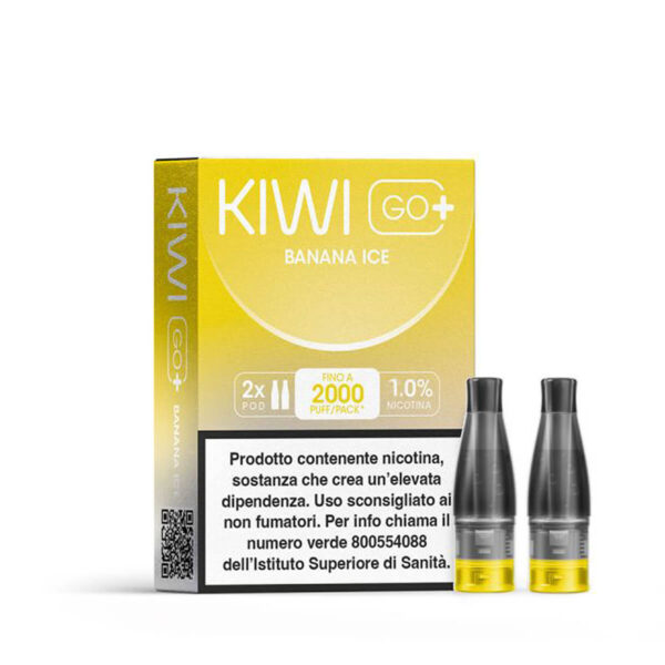 KIWI GO Plus Pod – Banana Ice 10mg